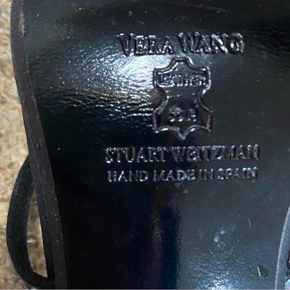 VERA WANG COLLECTION BY STUART WEITZMAN/ BLK-KITTEN HEEL SANDAL-NEW YEARS EVE 🥂🍾 - Picture 11 of 12